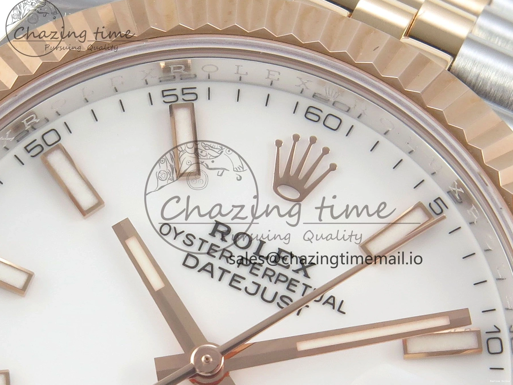 0520 DateJust 41 126331 SS RG ARF 1:1 Best Edition White Stick Dial on Jubilee Bracelet SH3235 (Weighted) StreetReady 199